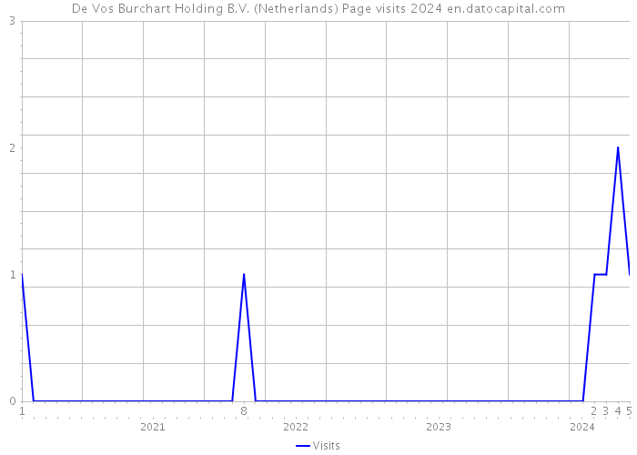 De Vos Burchart Holding B.V. (Netherlands) Page visits 2024 