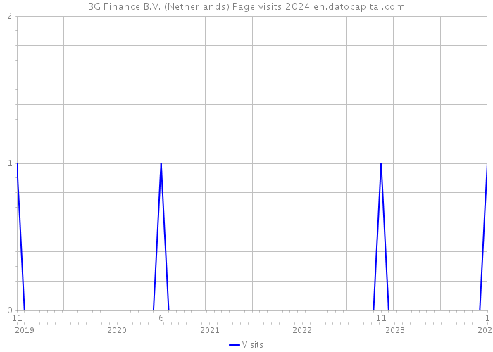 BG Finance B.V. (Netherlands) Page visits 2024 