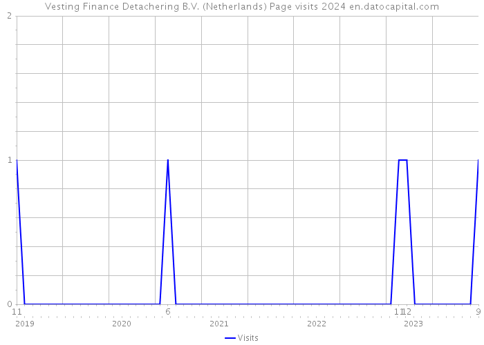 Vesting Finance Detachering B.V. (Netherlands) Page visits 2024 