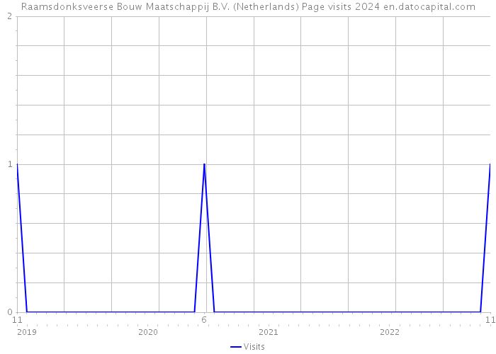 Raamsdonksveerse Bouw Maatschappij B.V. (Netherlands) Page visits 2024 