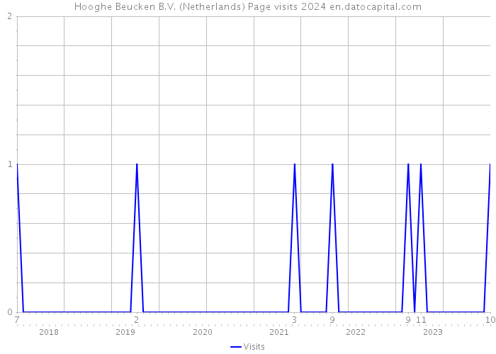 Hooghe Beucken B.V. (Netherlands) Page visits 2024 