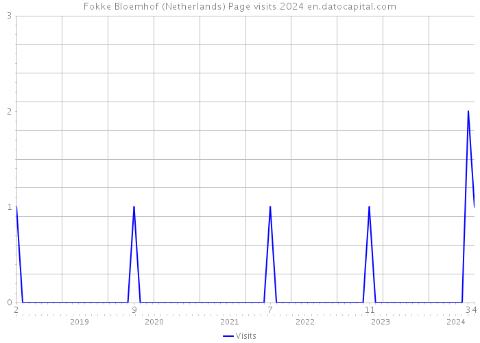 Fokke Bloemhof (Netherlands) Page visits 2024 
