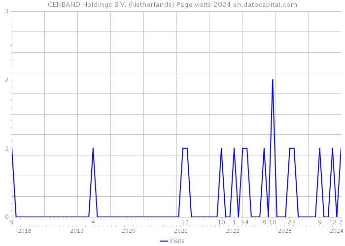 GENBAND Holdings B.V. (Netherlands) Page visits 2024 