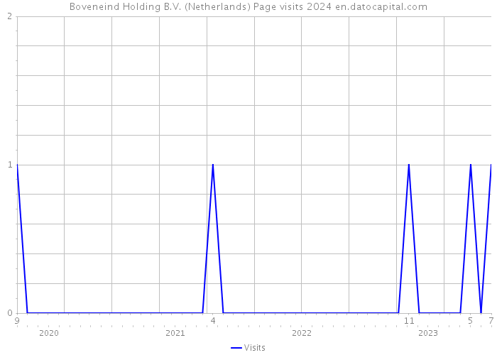 Boveneind Holding B.V. (Netherlands) Page visits 2024 