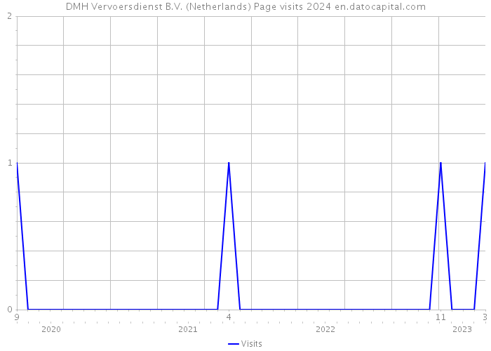 DMH Vervoersdienst B.V. (Netherlands) Page visits 2024 
