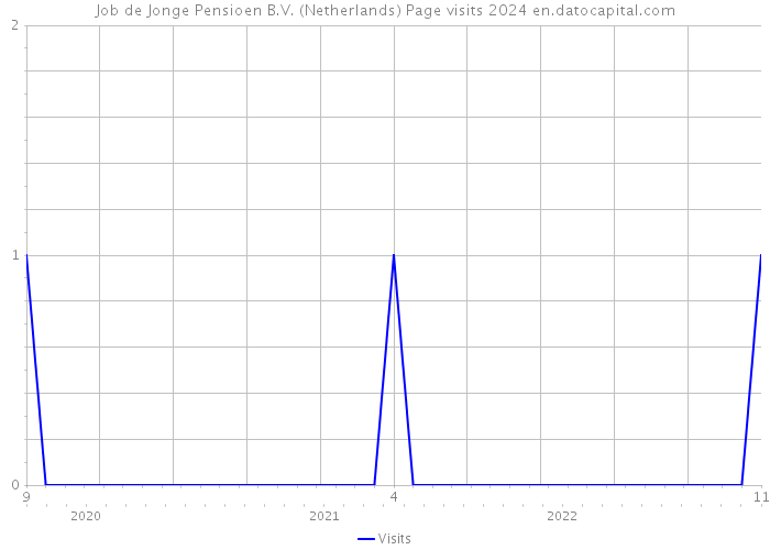 Job de Jonge Pensioen B.V. (Netherlands) Page visits 2024 