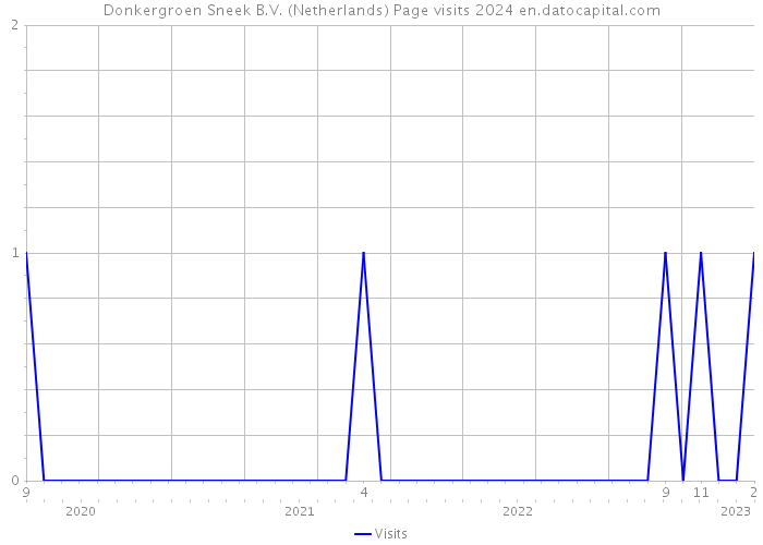 Donkergroen Sneek B.V. (Netherlands) Page visits 2024 