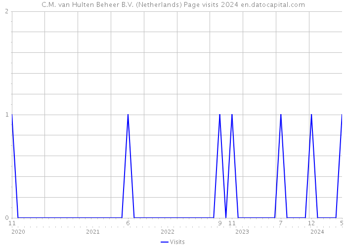 C.M. van Hulten Beheer B.V. (Netherlands) Page visits 2024 