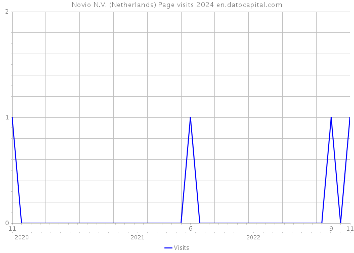 Novio N.V. (Netherlands) Page visits 2024 