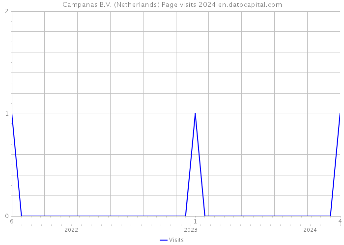 Campanas B.V. (Netherlands) Page visits 2024 