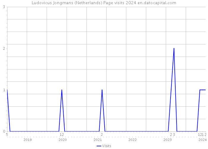 Ludovicus Jongmans (Netherlands) Page visits 2024 
