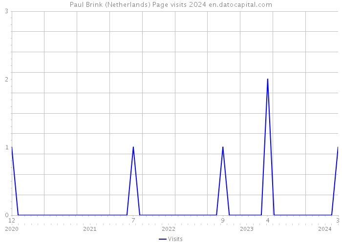 Paul Brink (Netherlands) Page visits 2024 