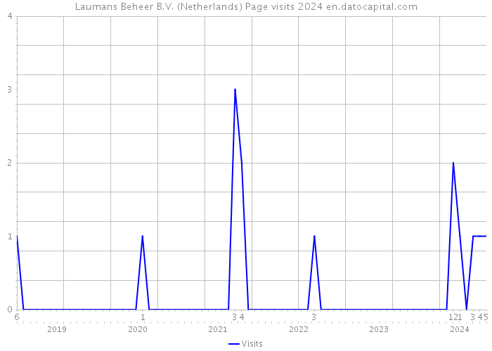 Laumans Beheer B.V. (Netherlands) Page visits 2024 