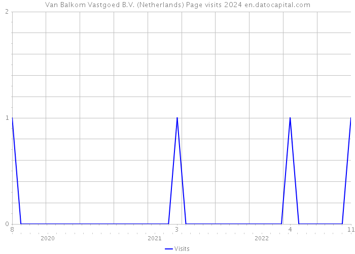 Van Balkom Vastgoed B.V. (Netherlands) Page visits 2024 