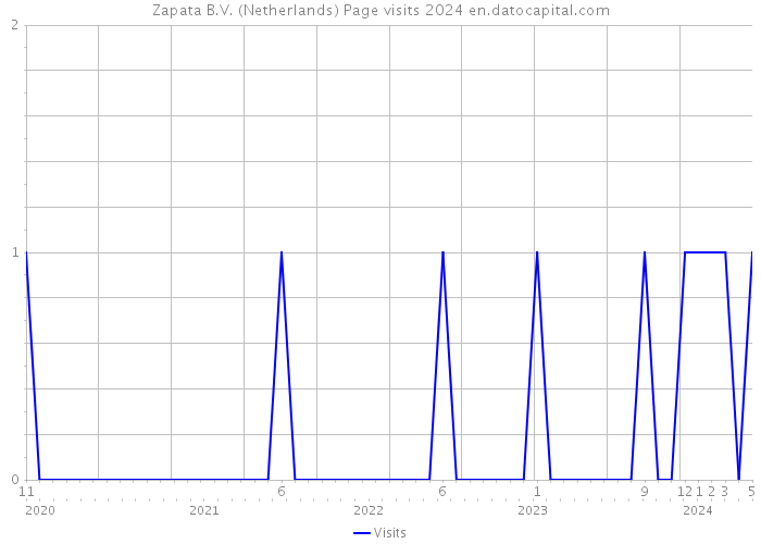 Zapata B.V. (Netherlands) Page visits 2024 