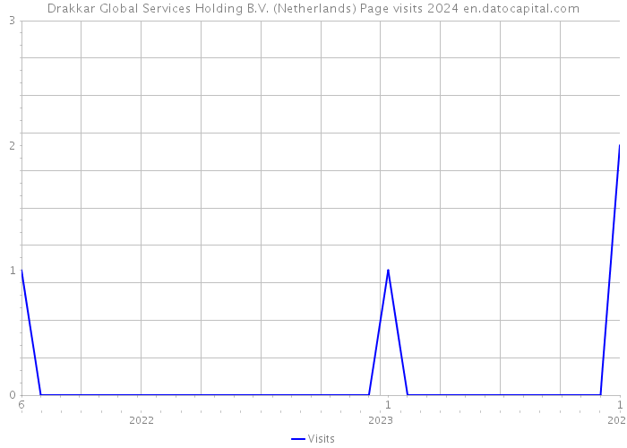 Drakkar Global Services Holding B.V. (Netherlands) Page visits 2024 
