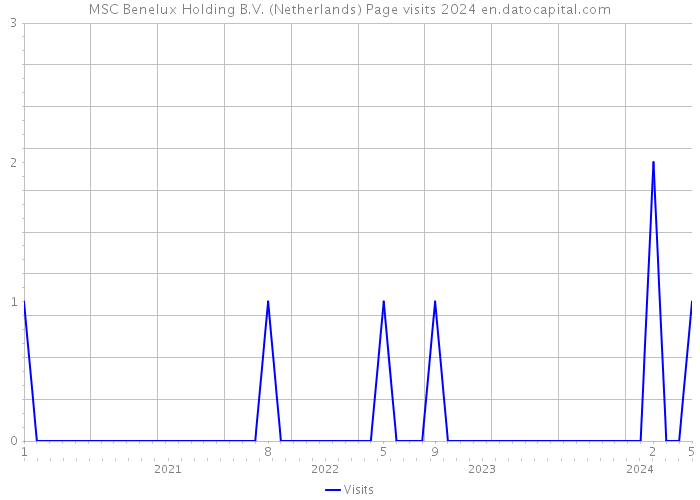 MSC Benelux Holding B.V. (Netherlands) Page visits 2024 