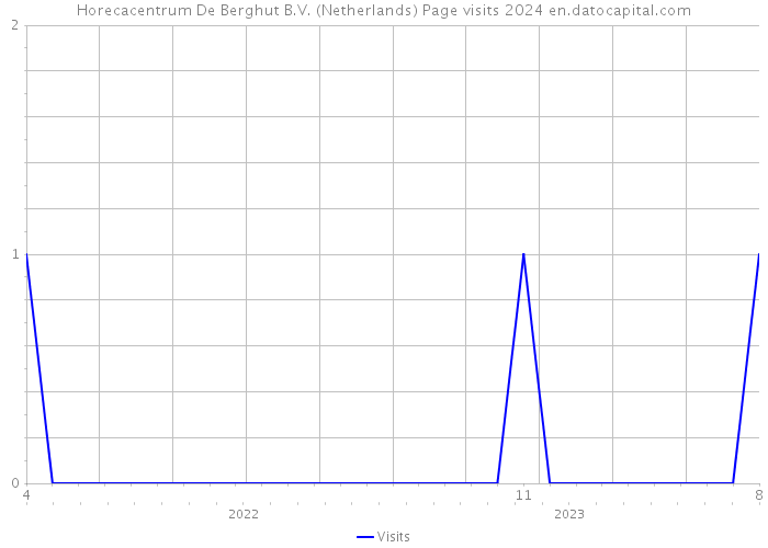 Horecacentrum De Berghut B.V. (Netherlands) Page visits 2024 