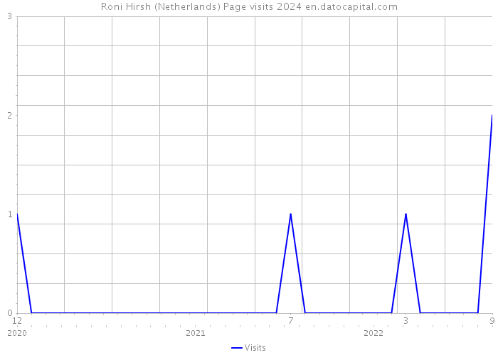 Roni Hirsh (Netherlands) Page visits 2024 