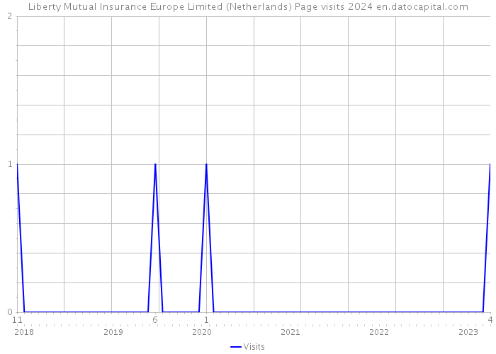 Liberty Mutual Insurance Europe Limited (Netherlands) Page visits 2024 