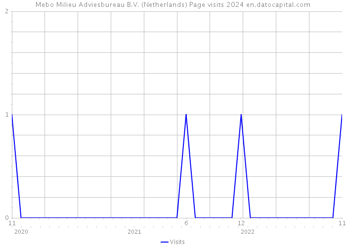 Mebo Milieu Adviesbureau B.V. (Netherlands) Page visits 2024 