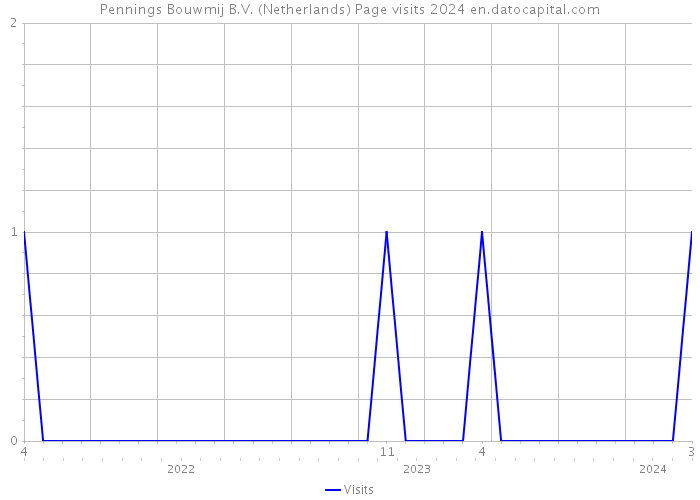 Pennings Bouwmij B.V. (Netherlands) Page visits 2024 