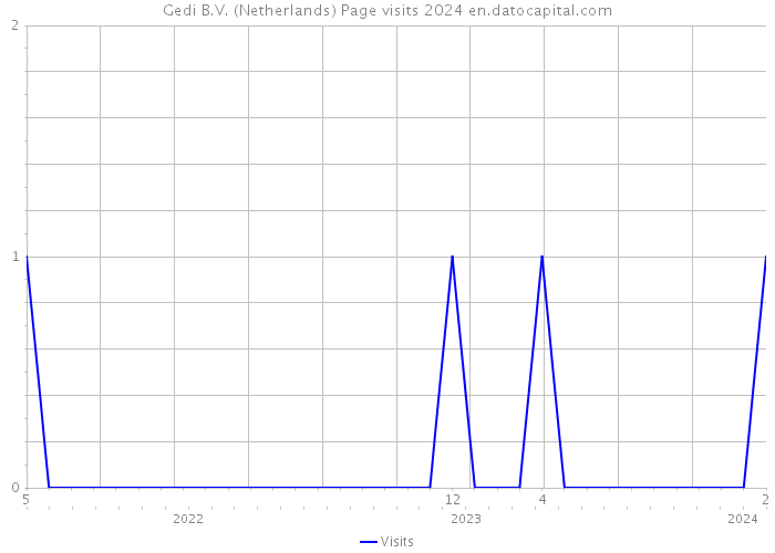 Gedi B.V. (Netherlands) Page visits 2024 