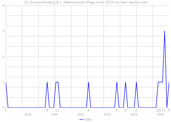 J.S. Zonjee Holding B.V. (Netherlands) Page visits 2024 