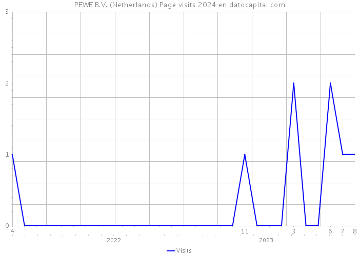 PEWE B.V. (Netherlands) Page visits 2024 