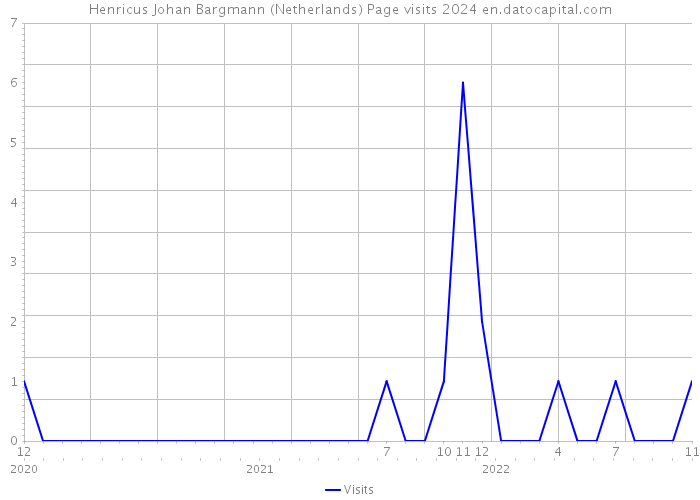 Henricus Johan Bargmann (Netherlands) Page visits 2024 