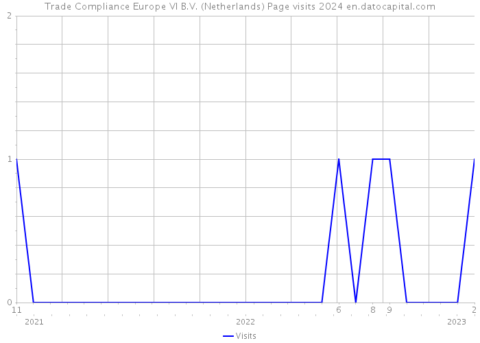 Trade Compliance Europe VI B.V. (Netherlands) Page visits 2024 