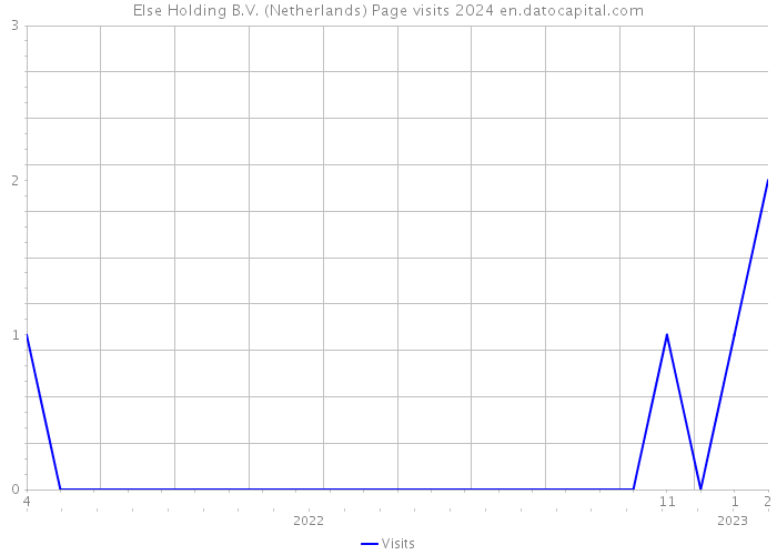 Else Holding B.V. (Netherlands) Page visits 2024 