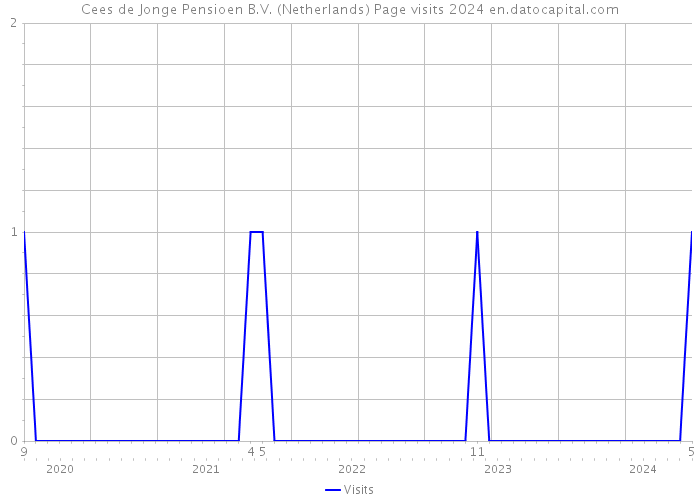 Cees de Jonge Pensioen B.V. (Netherlands) Page visits 2024 