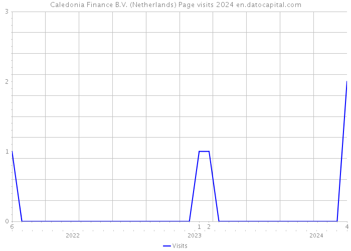 Caledonia Finance B.V. (Netherlands) Page visits 2024 