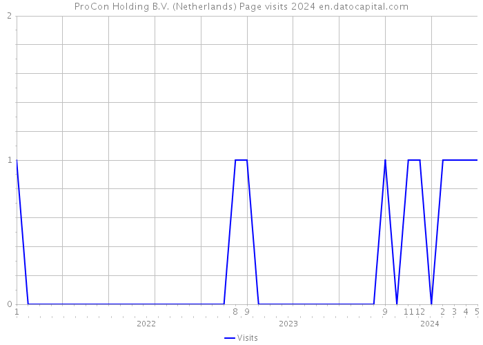 ProCon Holding B.V. (Netherlands) Page visits 2024 