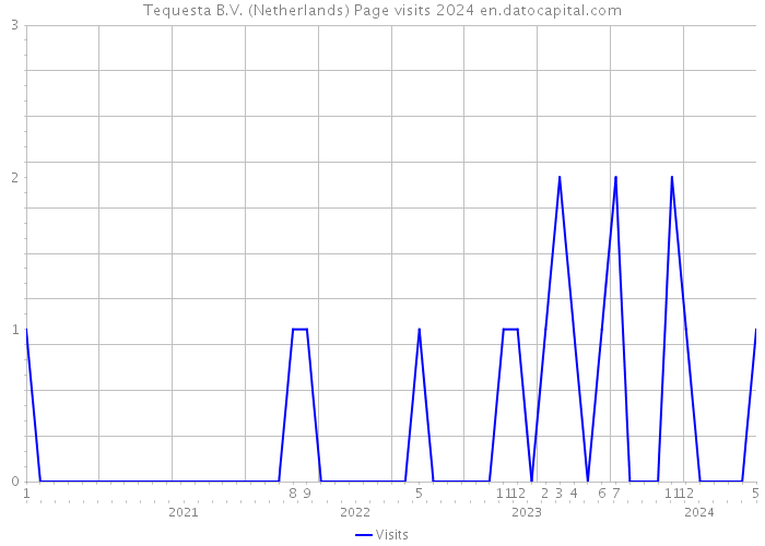 Tequesta B.V. (Netherlands) Page visits 2024 