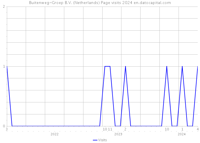 Buitenweg-Groep B.V. (Netherlands) Page visits 2024 