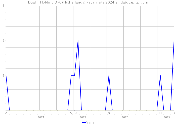 Dual T Holding B.V. (Netherlands) Page visits 2024 