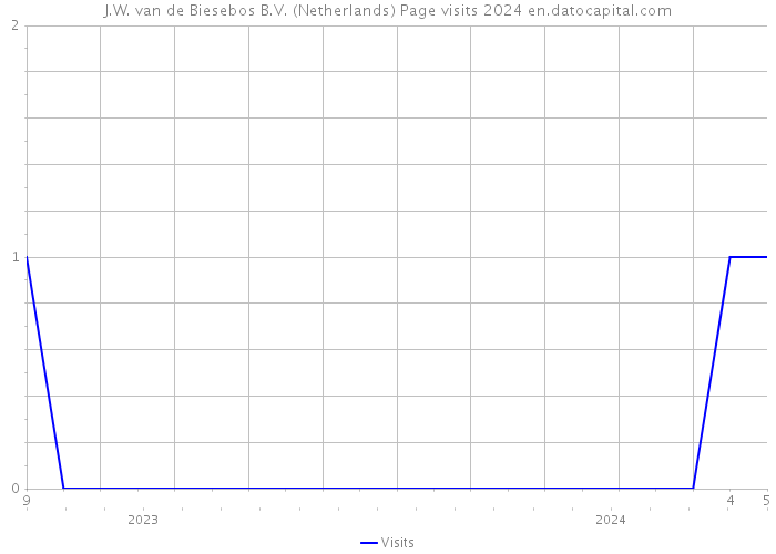 J.W. van de Biesebos B.V. (Netherlands) Page visits 2024 