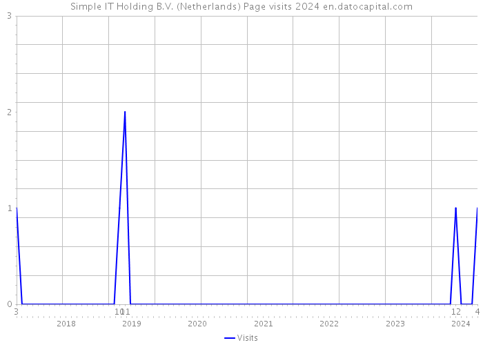 Simple IT Holding B.V. (Netherlands) Page visits 2024 