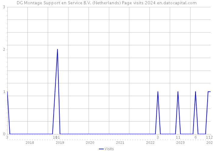 DG Montage Support en Service B.V. (Netherlands) Page visits 2024 