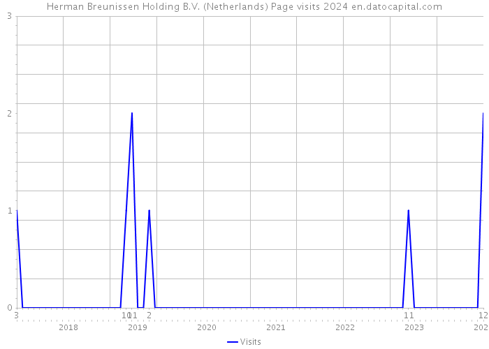 Herman Breunissen Holding B.V. (Netherlands) Page visits 2024 