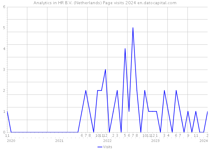 Analytics in HR B.V. (Netherlands) Page visits 2024 