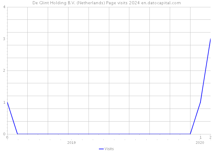 De Glint Holding B.V. (Netherlands) Page visits 2024 