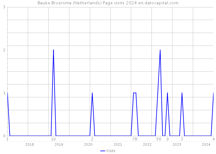 Bauke Broersma (Netherlands) Page visits 2024 
