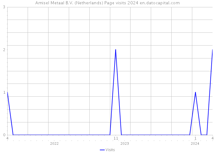 Amisel Metaal B.V. (Netherlands) Page visits 2024 