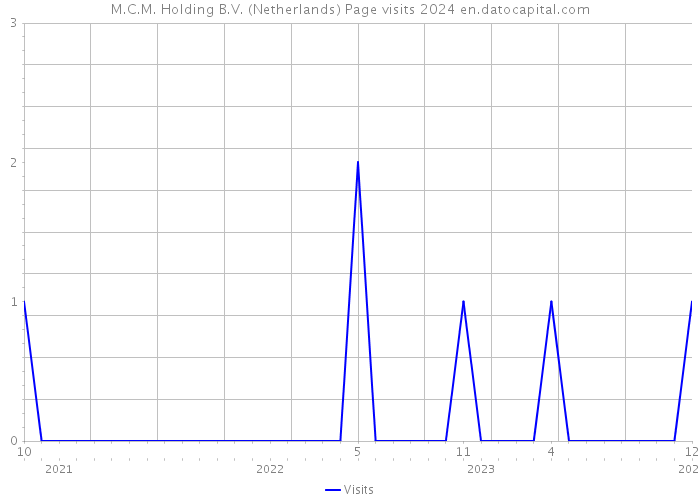 M.C.M. Holding B.V. (Netherlands) Page visits 2024 