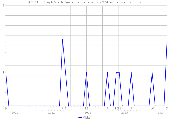 AMO Holding B.V. (Netherlands) Page visits 2024 