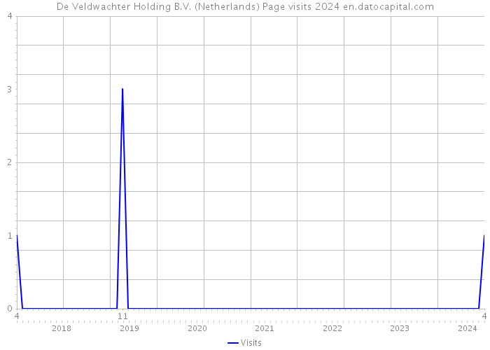 De Veldwachter Holding B.V. (Netherlands) Page visits 2024 