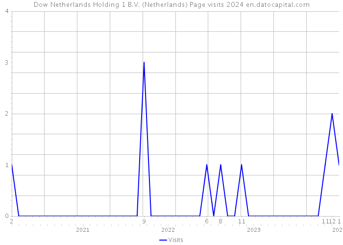 Dow Netherlands Holding 1 B.V. (Netherlands) Page visits 2024 